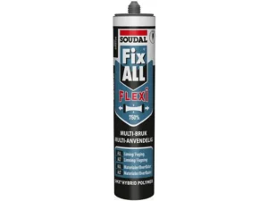 Fugem ms flexi 290ml - sort soudal fix all flexi 290ml 140kr